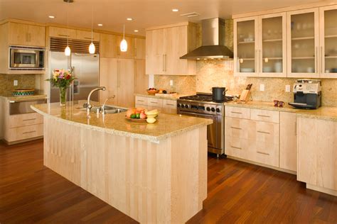 maple wood kitchen cabinets photos